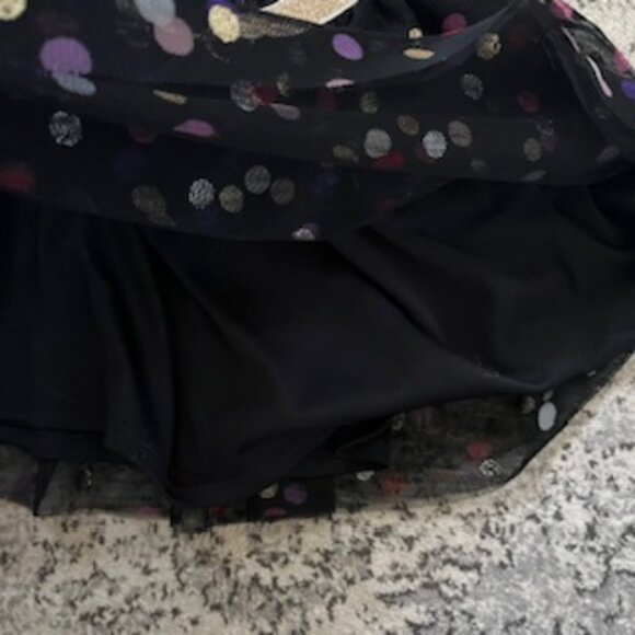 🧡3/15 Epic Threads Black Gold Pink Polka Dot Tulle Skirt Kids 5 - Picture 6 of 7
